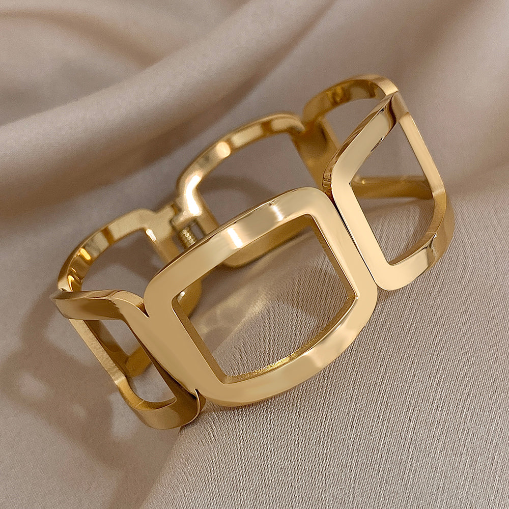 Bracelet Audace Géométrique –