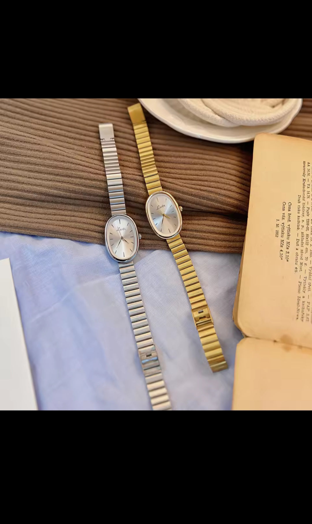 Montre Ovale Élégance Enamiz Paris – Bracelet Acier Précieux