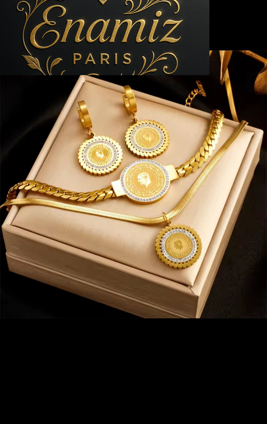 Parure Prestige « Sultane d’Or » – Collection Enamiz Paris