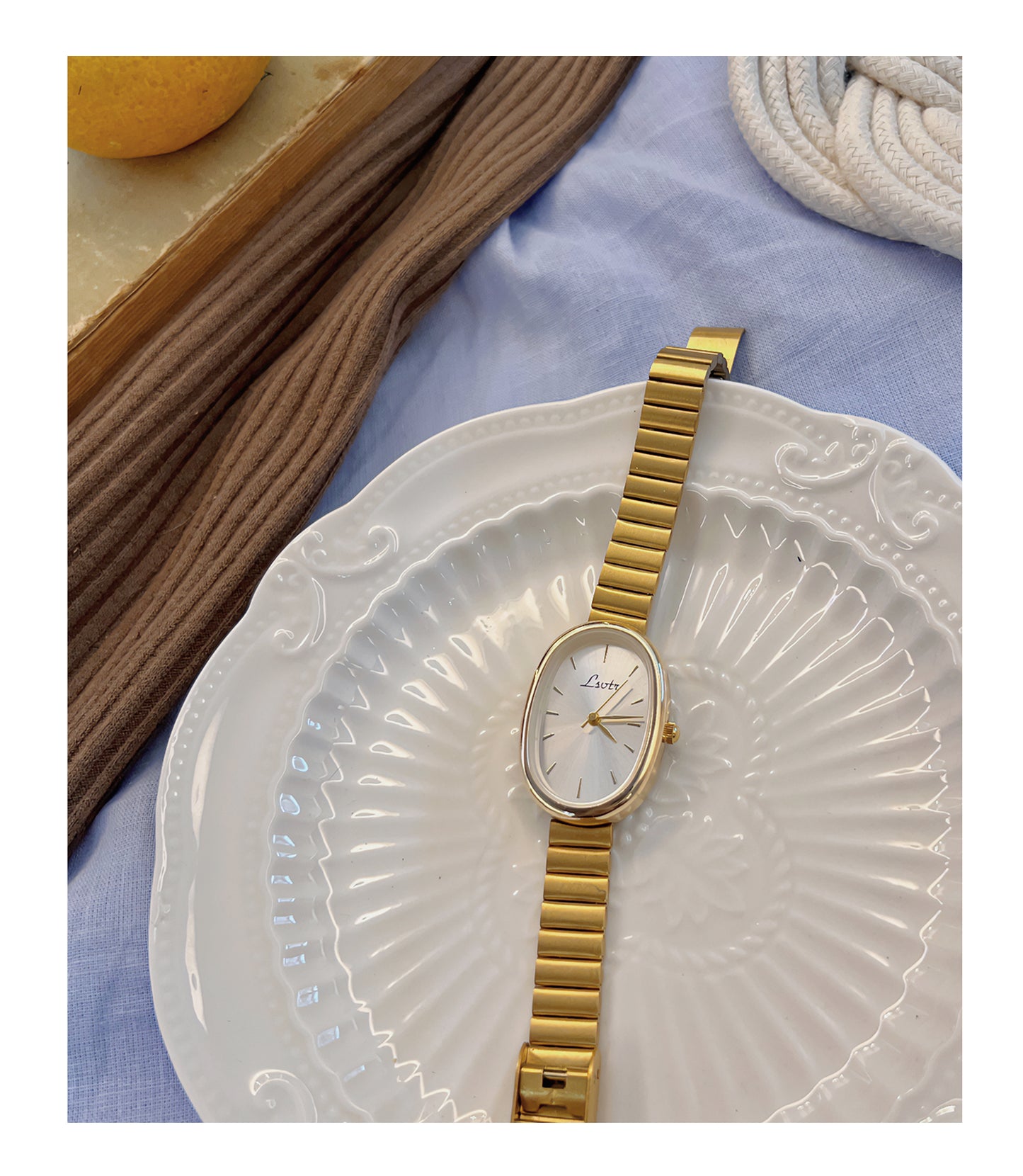 Montre Ovale Élégance Enamiz Paris – Bracelet Acier Précieux